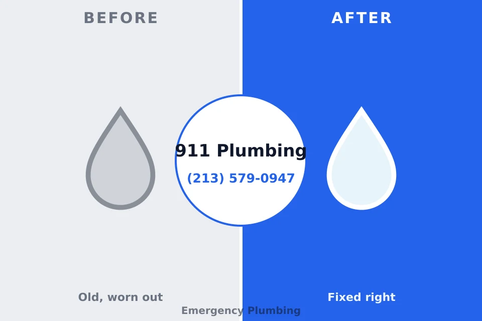 Before and after: plumbing company River Ridge, LA